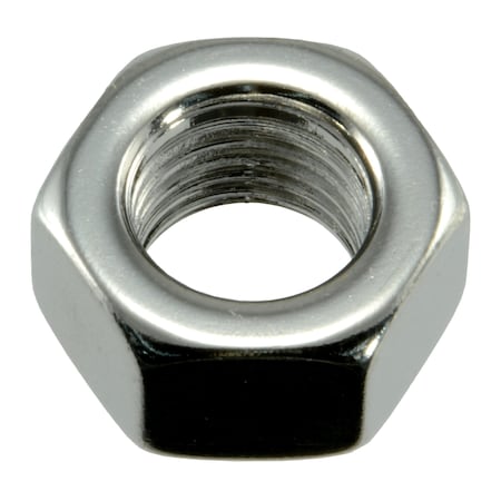 Hex Nut, 7/16-20, 18-8 Stainless Steel, Not Graded, Plain, 5 PK
